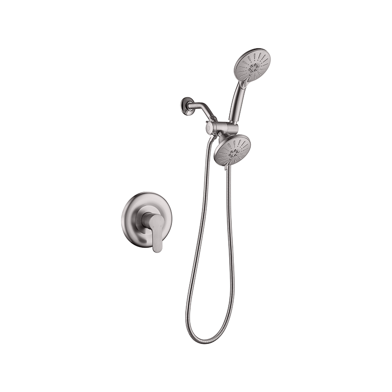 淋浴龙头套装 - 2种功能高压淋浴头系统，花洒3功能